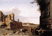 POELENBURGH, Cornelis van Ruins of Ancient Rome af oil